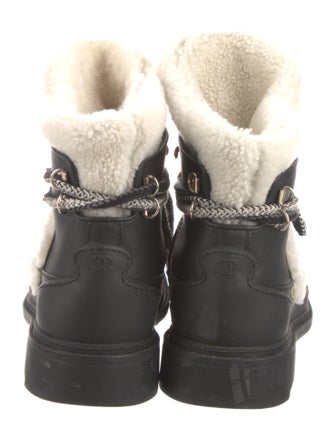 Chanel 2019 Interlocking CC Logo Combat Boots