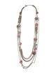 Chanel Strass & Resin CC Multistrand Station Necklace