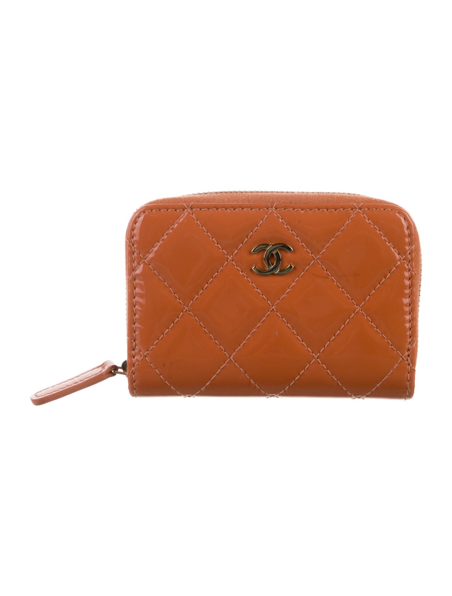 Chanel Interlocking CC Logo Patent Leather Wallet