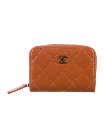 Chanel Interlocking CC Logo Patent Leather Wallet