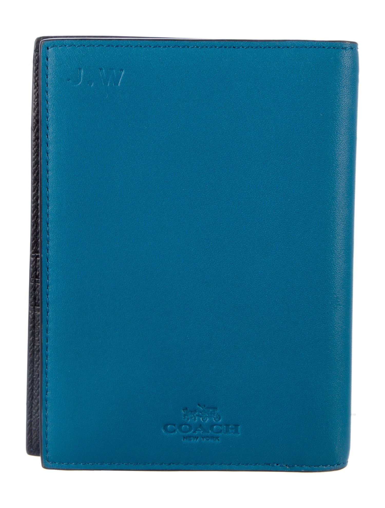 Coach x Baseman Leather Passport Holder