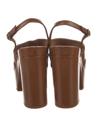 Chanel 2023 Interlocking CC Logo Slingback Sandals