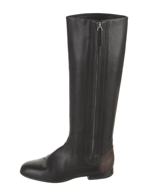 Chanel Interlocking CC Logo Leather Riding Boots