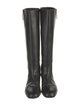 Chanel Interlocking CC Logo Leather Riding Boots