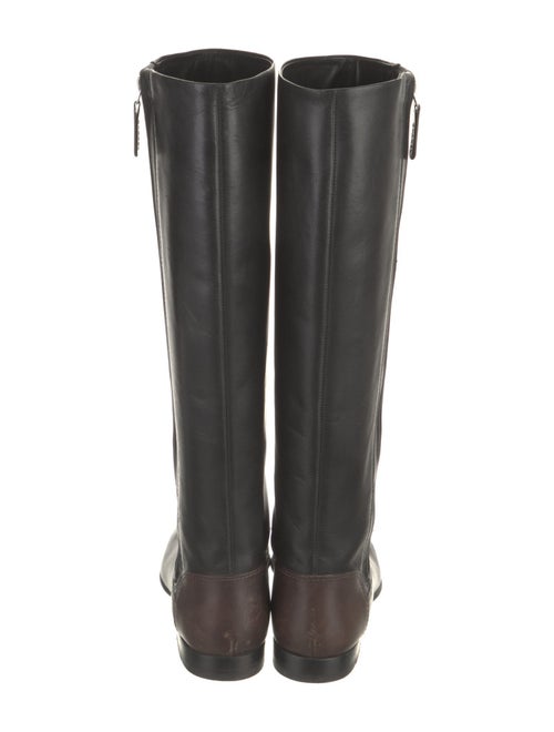 Chanel Interlocking CC Logo Leather Riding Boots