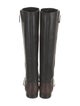 Chanel Interlocking CC Logo Leather Riding Boots