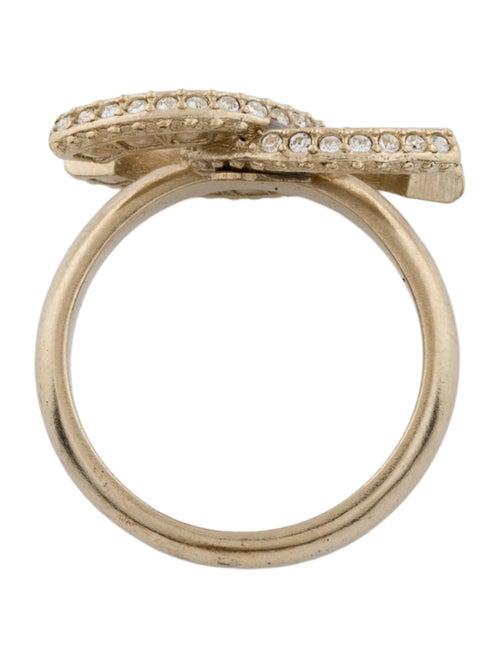 Chanel Strass CC Cocktail Ring