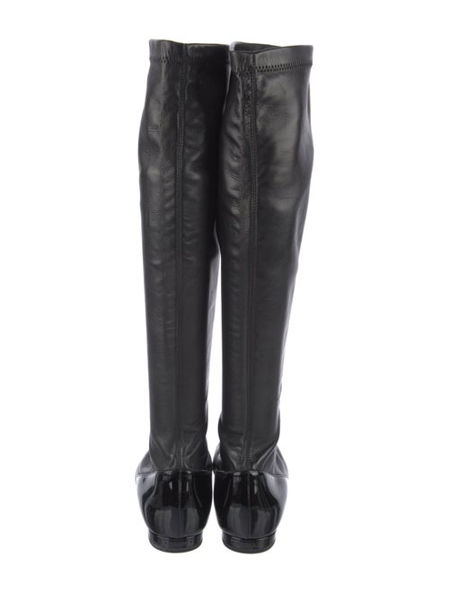 Chanel Interlocking CC Logo Lambskin Riding Boots