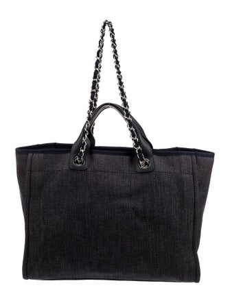 Chanel Medium Denim Deauville Shopping Tote