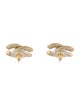 Chanel Strass CC Stud Earrings