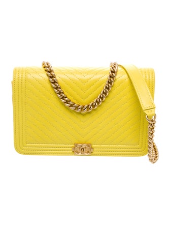 Chanel Chevron Boy Wallet On Chain