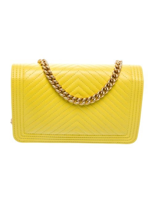 Chanel Chevron Boy Wallet On Chain