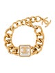 Chanel 2020 Faux Pearl CC Station Bracelet