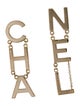 Chanel 2020 'CHA-NEL' Drop Earrings