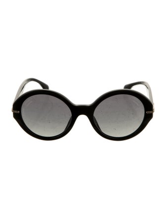 Chanel Interlocking CC Logo Round Sunglasses