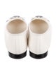 Chanel Interlocking CC Logo Leather Ballet Flats