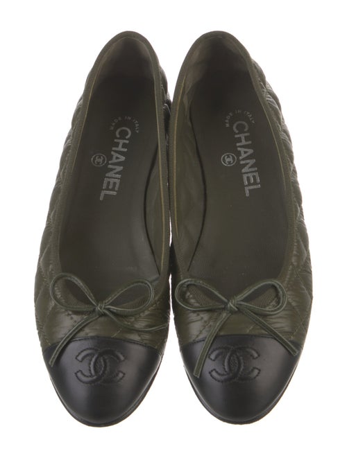 Chanel Interlocking CC Logo Nylon Ballet Flats