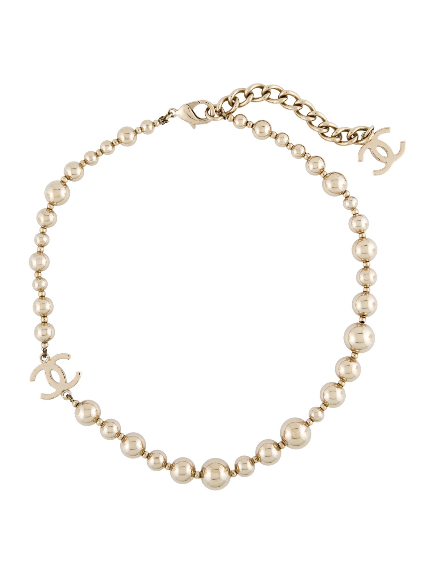 Chanel 2021 CC Bead Strand Necklace