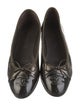 Chanel Interlocking CC Logo Patent Leather Ballet Flats