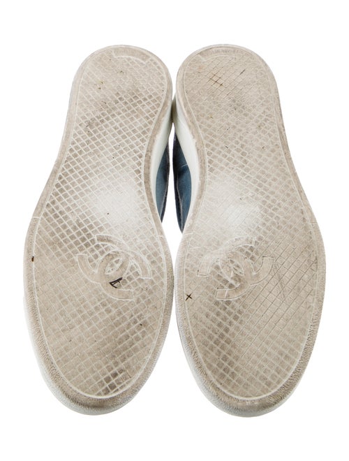 Chanel Interlocking CC Logo Suede Sneakers