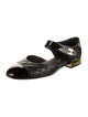 Chanel Interlocking CC Logo Leather Mary Jane Flats