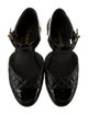 Chanel Interlocking CC Logo Leather Mary Jane Flats
