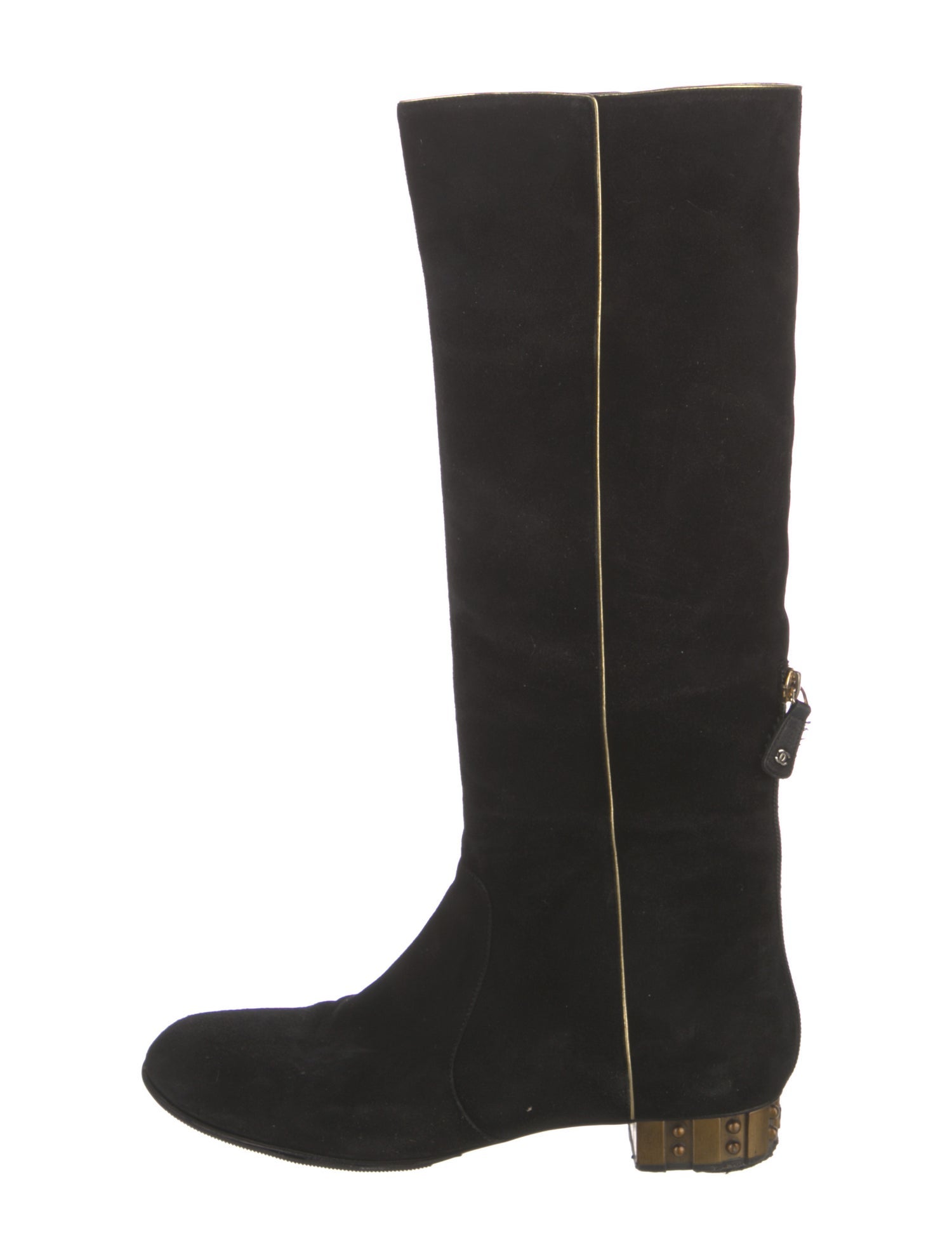 Chanel 2013 Interlocking CC Logo Boots