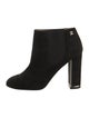 Chanel Interlocking CC Logo Suede Boots