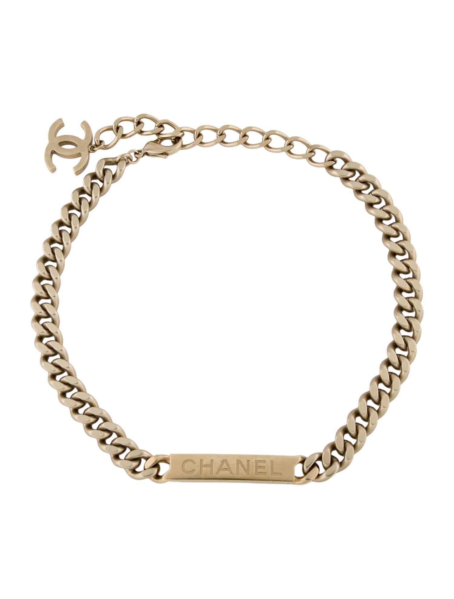 Chanel ID Curb Chain Necklace