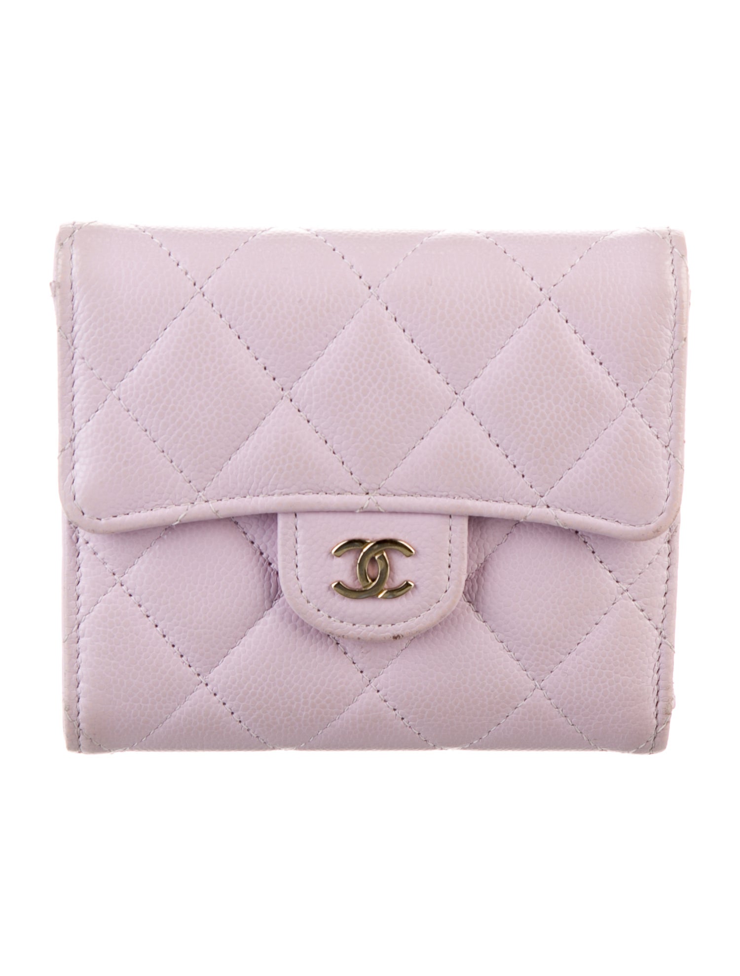 Chanel Classic Interlocking CC Logo Compact Wallet