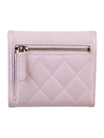 Chanel Classic Interlocking CC Logo Compact Wallet