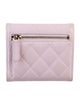 Chanel Classic Interlocking CC Logo Compact Wallet