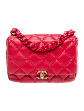 Chanel Small Lacquered Chain Flap Bag