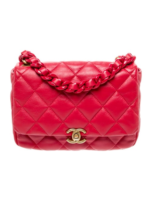 Chanel Small Lacquered Chain Flap Bag