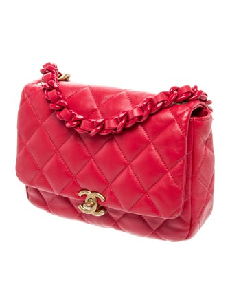 Chanel Small Lacquered Chain Flap Bag