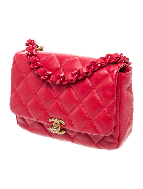 Chanel Small Lacquered Chain Flap Bag