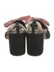 Chanel Interlocking CC Logo Bow Accents Sandals