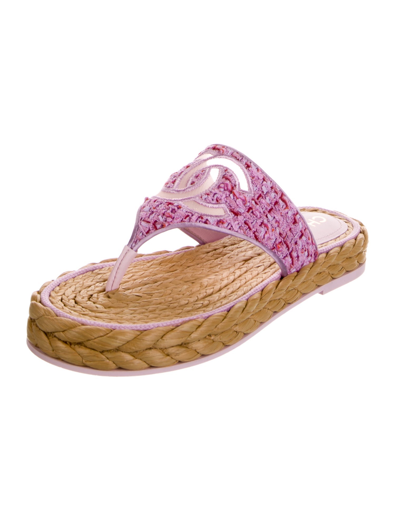Chanel 2022 Interlocking CC Logo Espadrilles w/ Tags