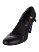 Chanel Interlocking CC Logo Lambskin Pumps
