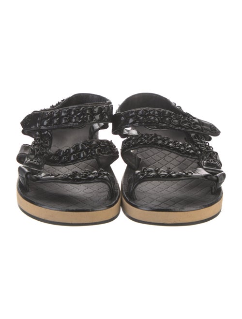 Chanel 2022 Interlocking CC Logo Slingback Sandals