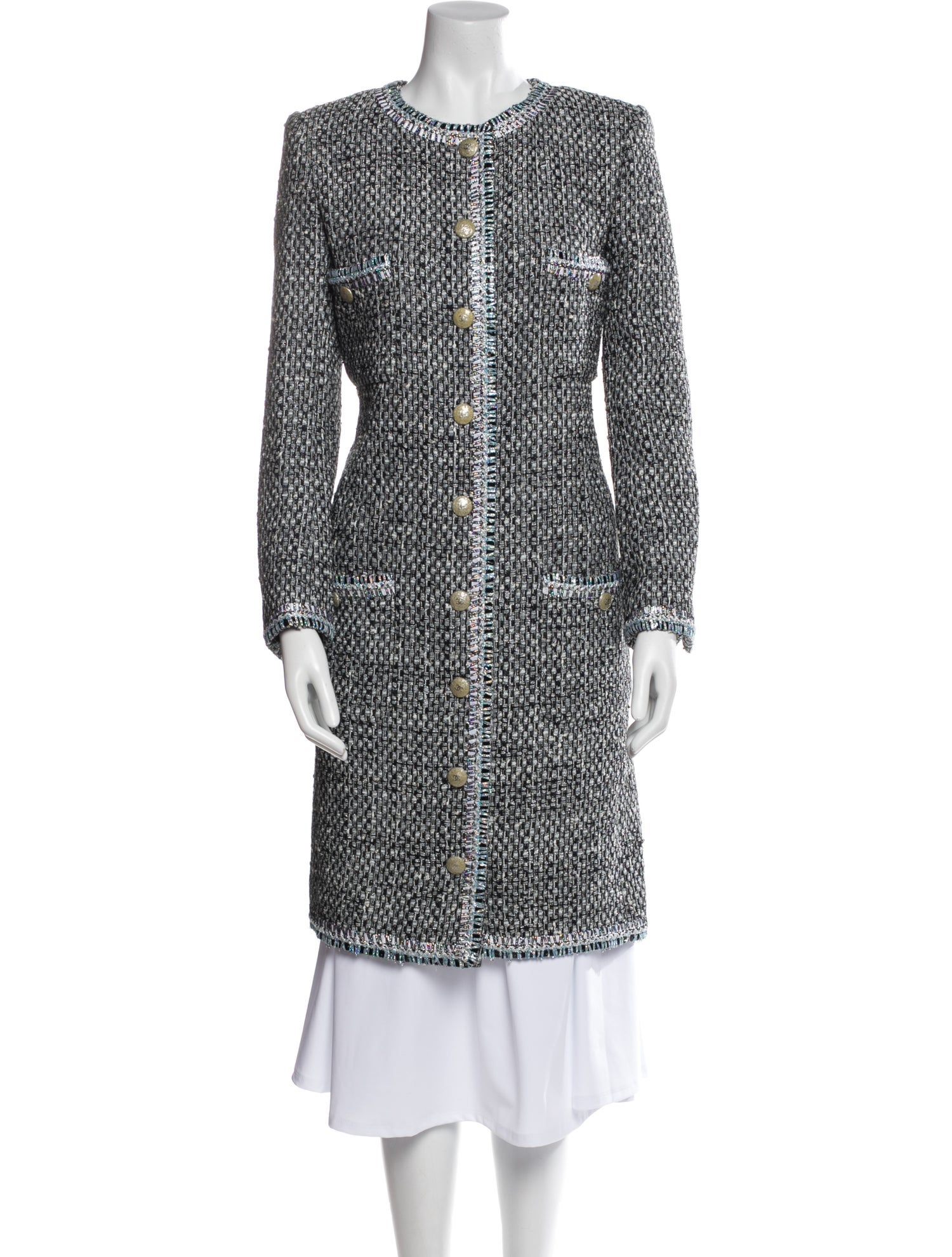 Chanel 2014 Tweed Pattern Coat