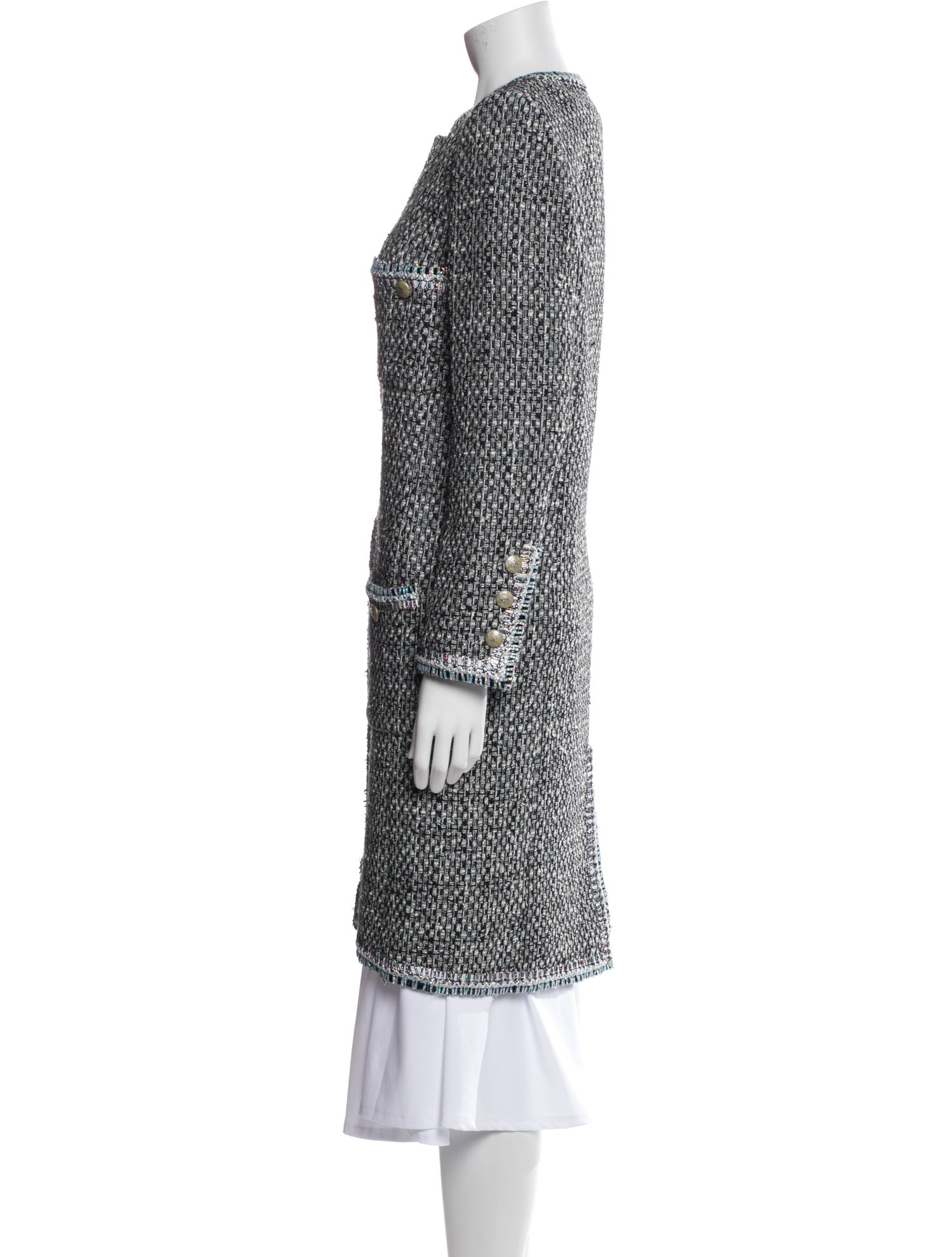 Chanel 2014 Tweed Pattern Coat