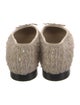 Chanel Interlocking CC Logo Tweed Ballet Flats