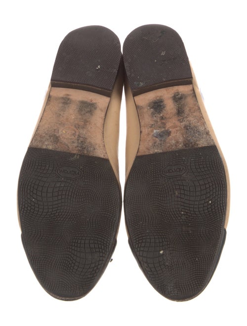 Chanel Interlocking CC Logo Leather Ballet Flats