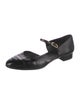Chanel Interlocking CC Logo Leather Mary Jane Flats