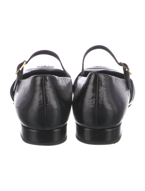 Chanel Interlocking CC Logo Leather Mary Jane Flats