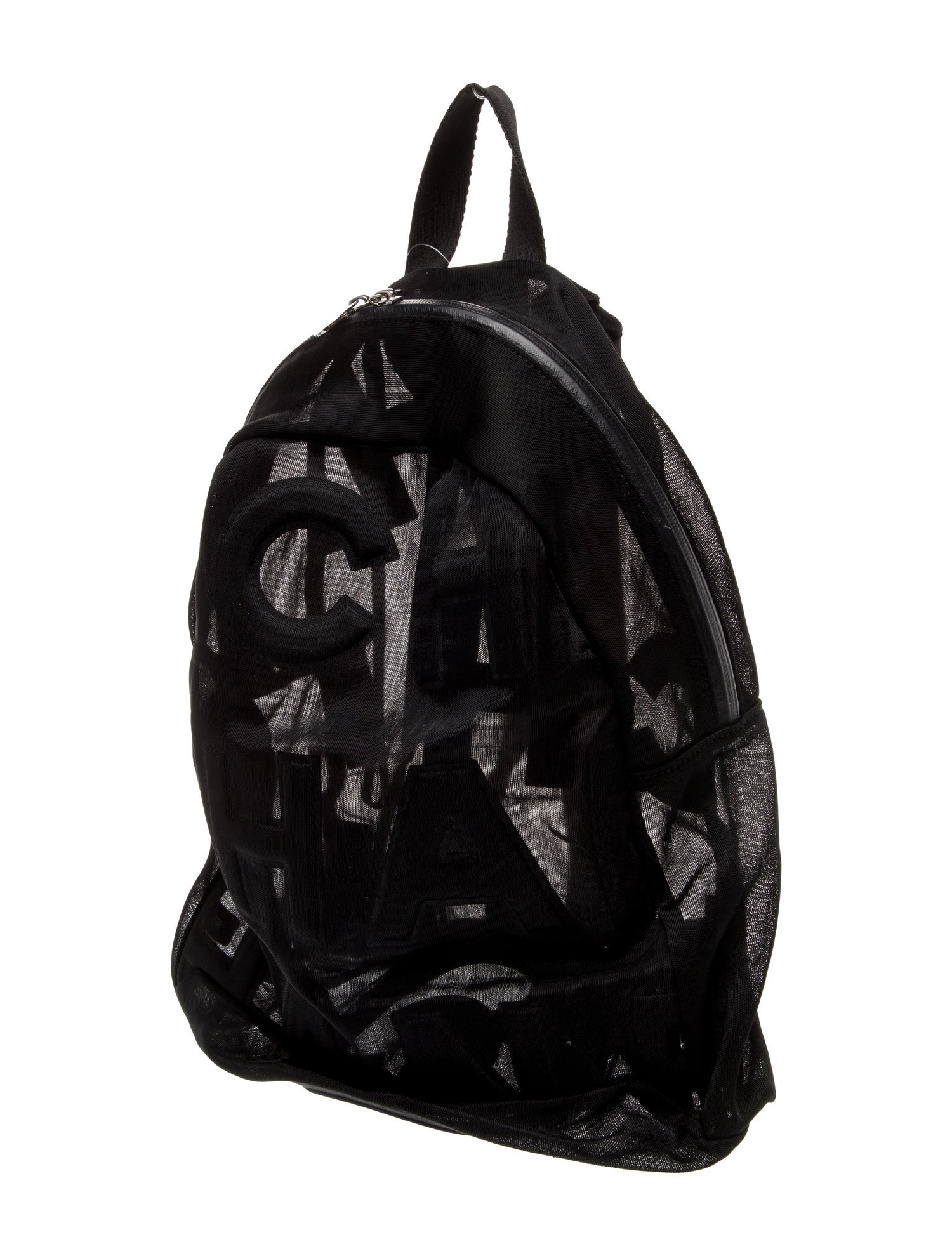 Chanel Mesh Logo Backpack