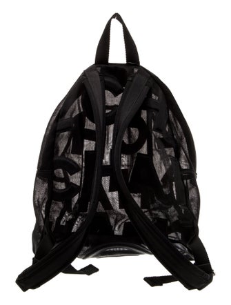 Chanel Mesh Logo Backpack