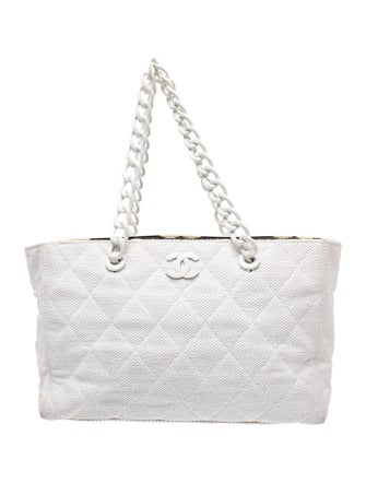 Chanel Raffia CC Tote
