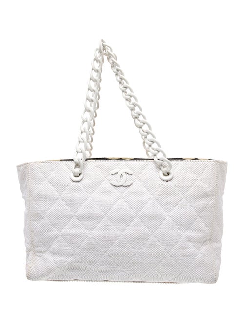 Chanel Raffia CC Tote